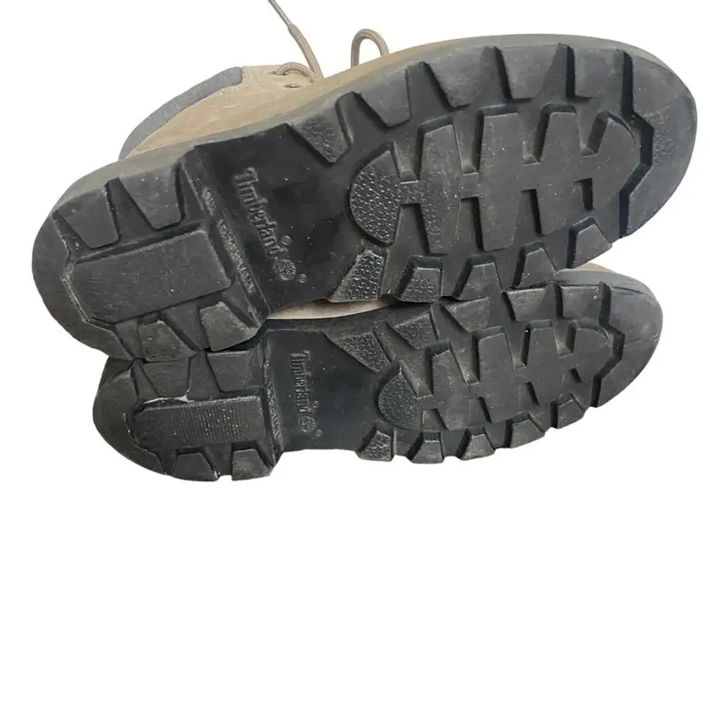 Timberland Boots Kids 4.5M Light Grey‎ Leather Upper Waterproof High Top